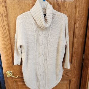 Express Beige Cowl Neck Sweater